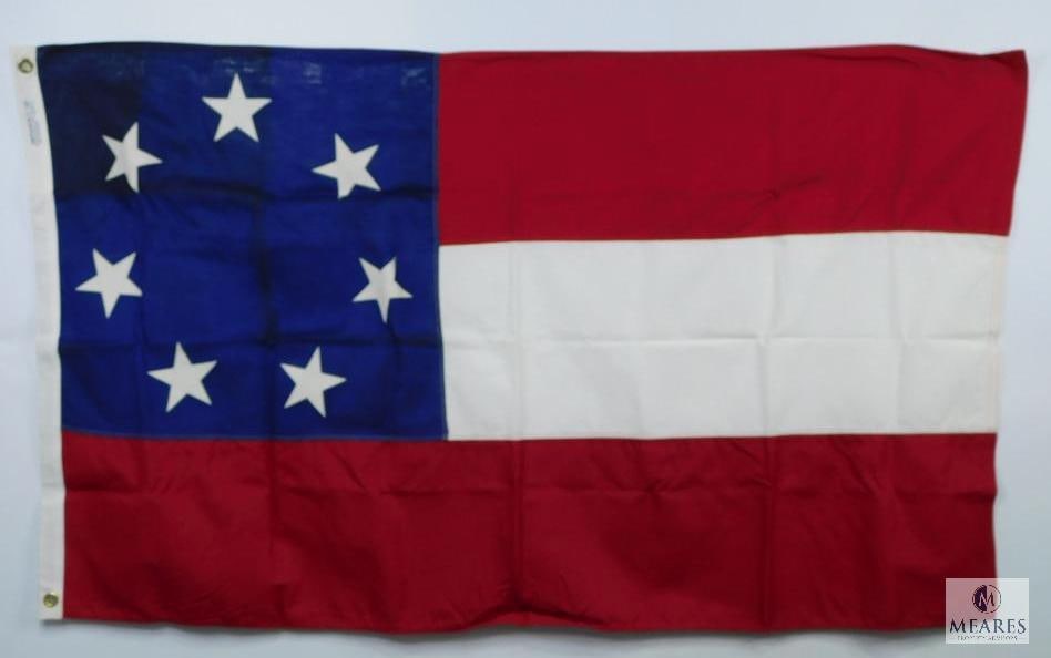 3'x5' Confederal First National - Confederal States of America Flag with Two Brass Grommets (1 of 4)