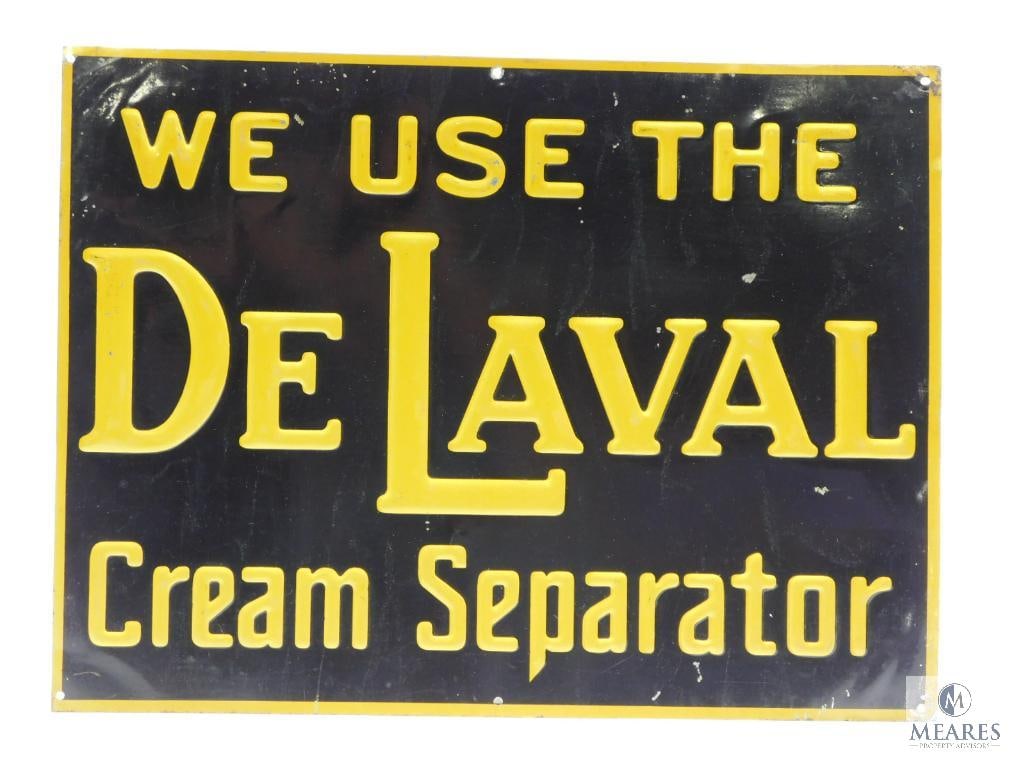 Single-sided Embossed Tin Lithograph We Use the De Lavel Cream Separator Sign (1 of 3)