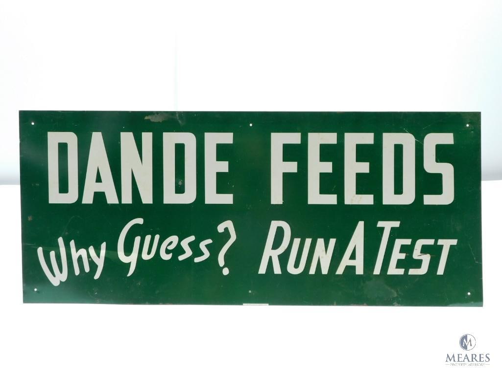 Single-sided Tin Lithograph Dande Feeds, Why Guess? Run a Test Sign - SCIOTO Sign Co (1 of 5)
