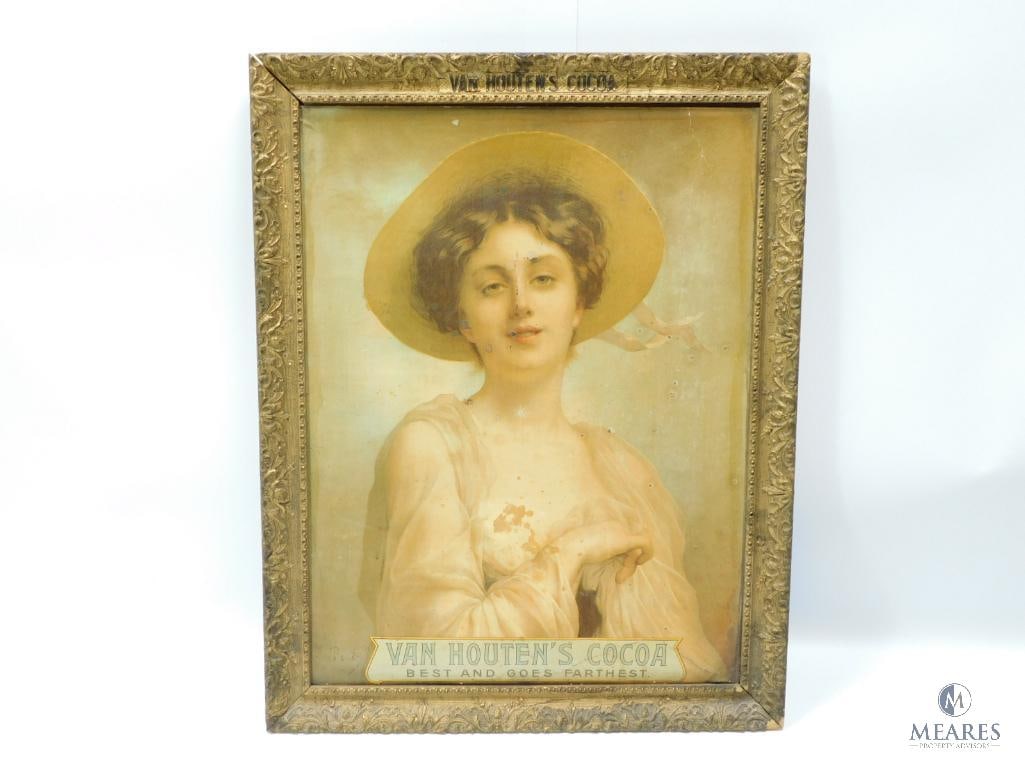 Van Houten's Cocoa Best and Goes Farthest Framed Advertisement (1 of 8)
