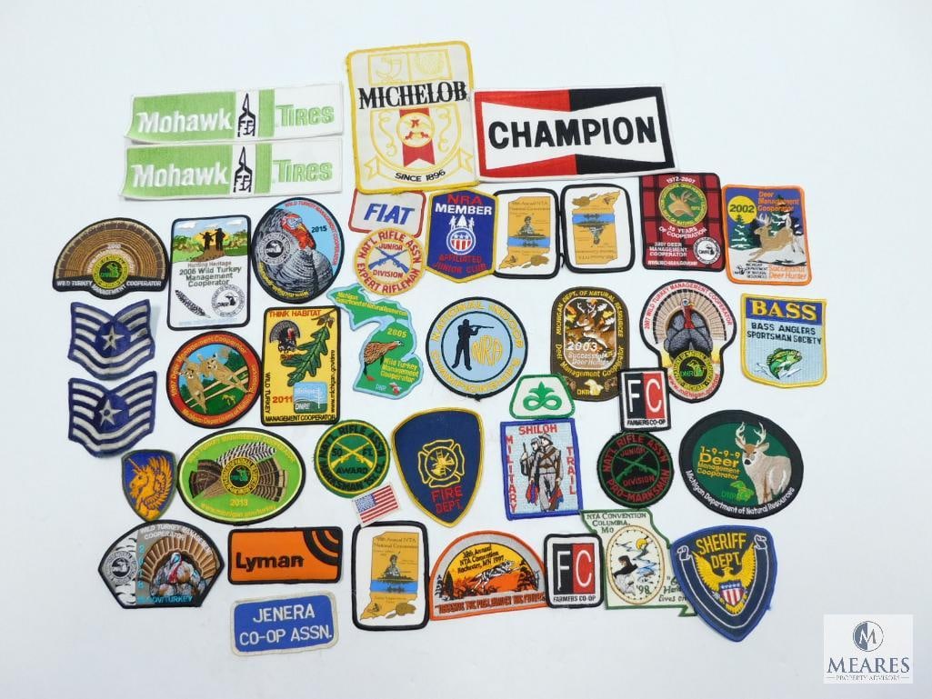 Variety of Patches, Michelob, Mohawk Tires, and More: See Photos for Details This item can be shipped. The UPS Store in Taylors, SC, will handle the shipping of this item unless the buyer chooses their own shipping company. If the buyer chooses their own