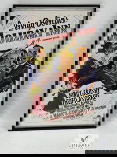 Framed Irvin Berlin's 'Holiday Inn' Movie Window Card - Morgan Litho Corp 42/317 MP3749: Measures 18 x 13 framed Has not been authenticated - bid accordingly 