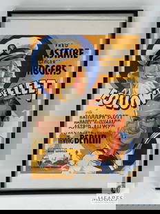 Fred Astaire Ginger Rogers 'Follow The Fleet' Movie Window Card MP2020: Measures 18 x 13 framed Has not been authenticated - bid accordingly 