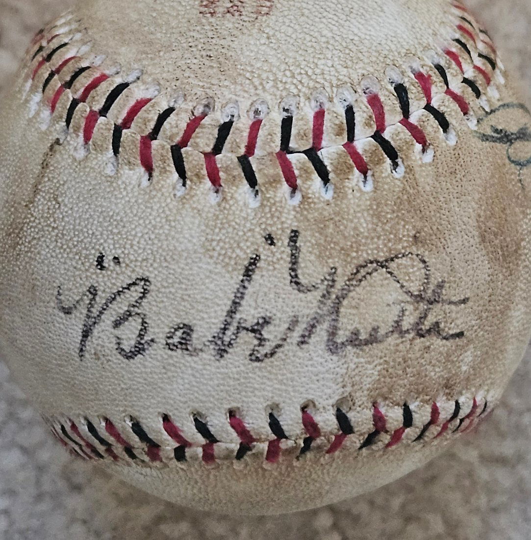 Babe Ruth and Alphonse Capone signed baseball (1 of 3)