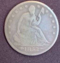 1853-O Seated Liberty Half Dollar Arrows and Rays (1 of 2)