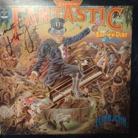 Elton John Signed Captain Fantastic Album (1 of 1)