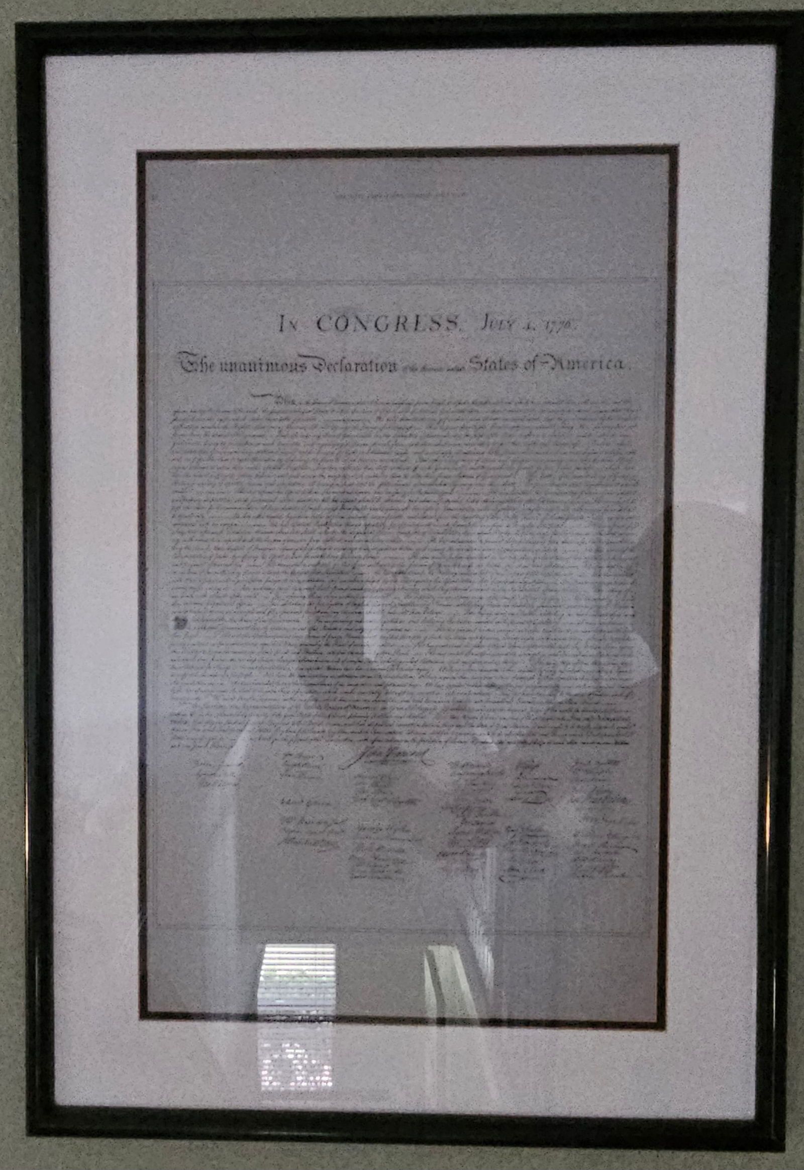 NY TIMES DECLARATION OF INDEPENDANCE NEWSPEPR PRINTING PLATE (1 of 4)