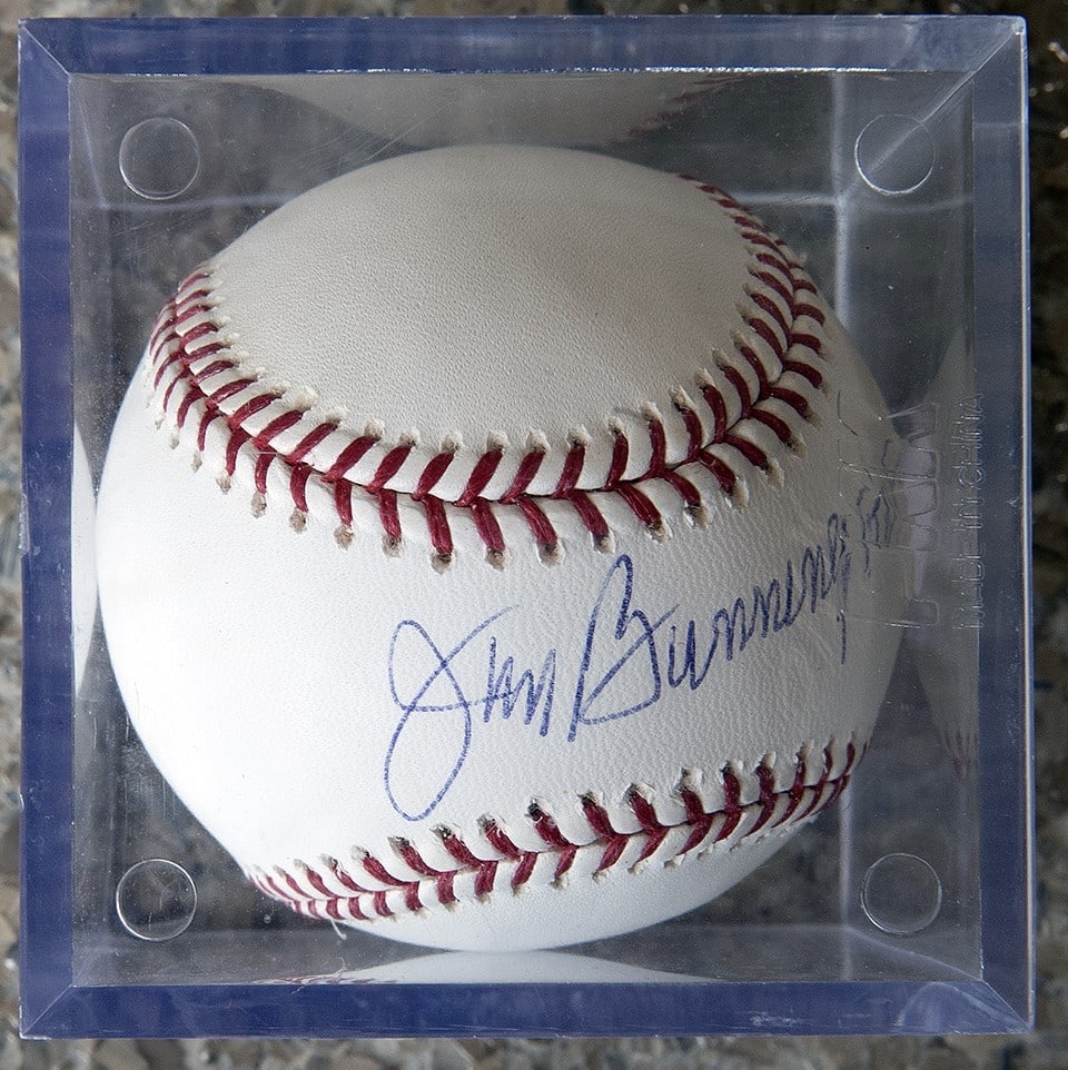 JIM BUNNING SIGNED BASEBALL-  NO RESERVE! (1 of 1)