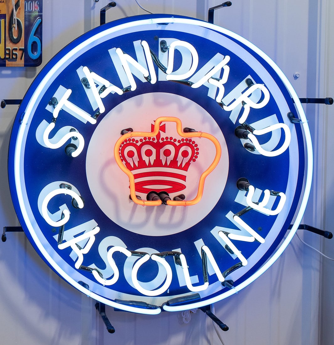 STANDARD GASOLINE NEON NO RESERVE!: STANDARD GASOLINE NEON Bright Neon Tubing This item requires third-party shipping or pickup arrangements to be made. We will gladly drop off smaller items to local UPS, where you can make shipping arr