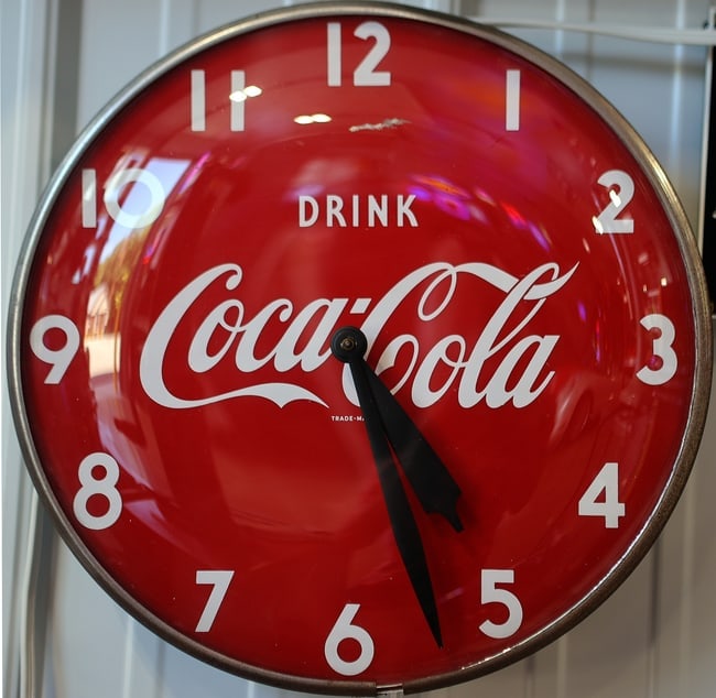 ORIGINAL COCA COLA CLOCK (1 of 3)
