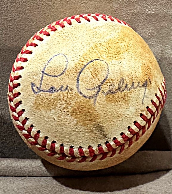 LOU GERHIG SIGNED BASEBALL -AUTHENTICATED (1 of 6)