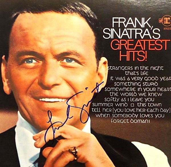 FRANK SINATRA GREATEST HITS SIGNED ALBUM (1 of 3)