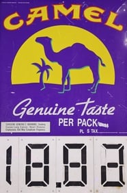 CAMEL ADVERTISING SIGN ORIGINAL-NO RESERVE! (1 of 1)