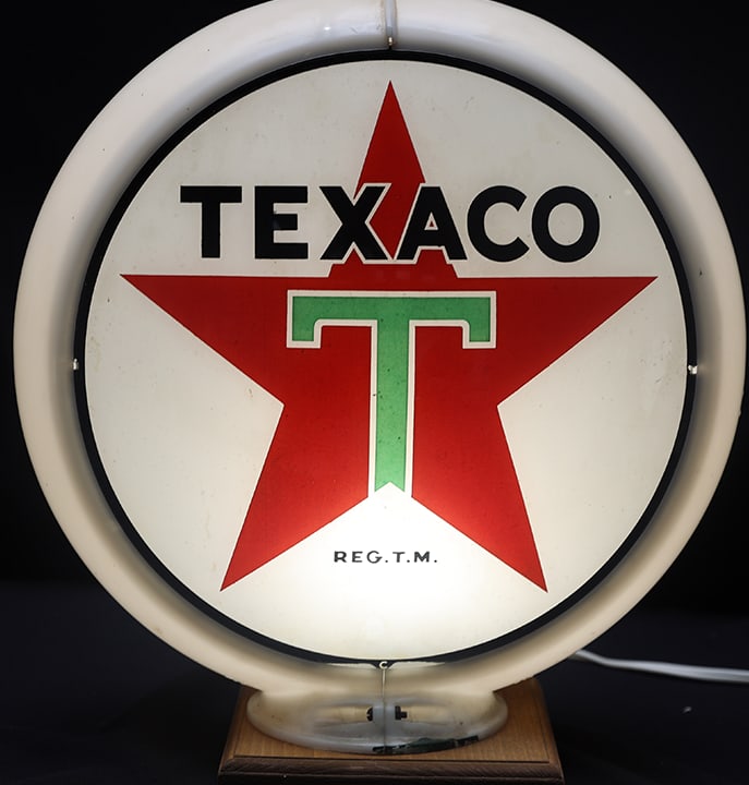 TEXACO GLOBE WITH CUSTOM BASE (1 of 3)