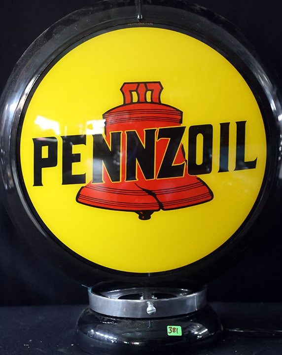 PENNZOIL GLOBE- NO RESERVE! (1 of 4)