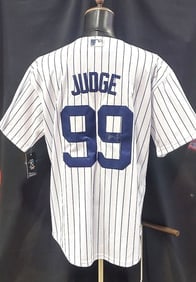 AARON JUDGE YANKEES HOME PINSTRIPE JERSEY-AUTHENTICATED (1 of 6)