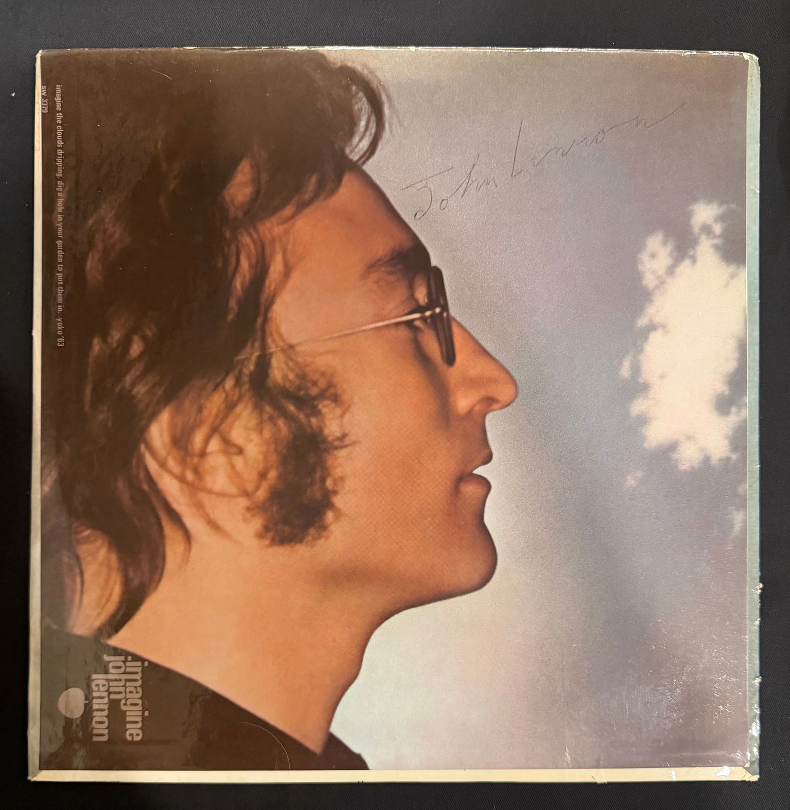 JOHN LENNON SIGNED "IMAGINE: ALBUM, AUTHENTICATED (1 of 3)