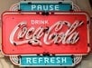 COCA COLA PAUSE REFRESH NEON - 4