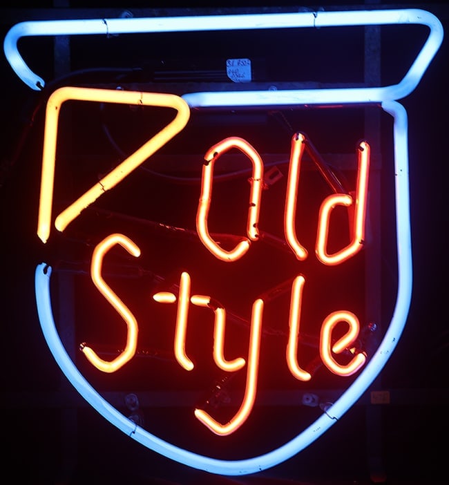 OLD STYLE BEER NEON-ORIGINAL (1 of 4)