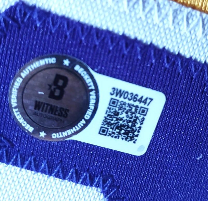 MAGIC JOHNSON SIGNED LAKER JERSEY AUTHENTICATED (BECKETT) - 2