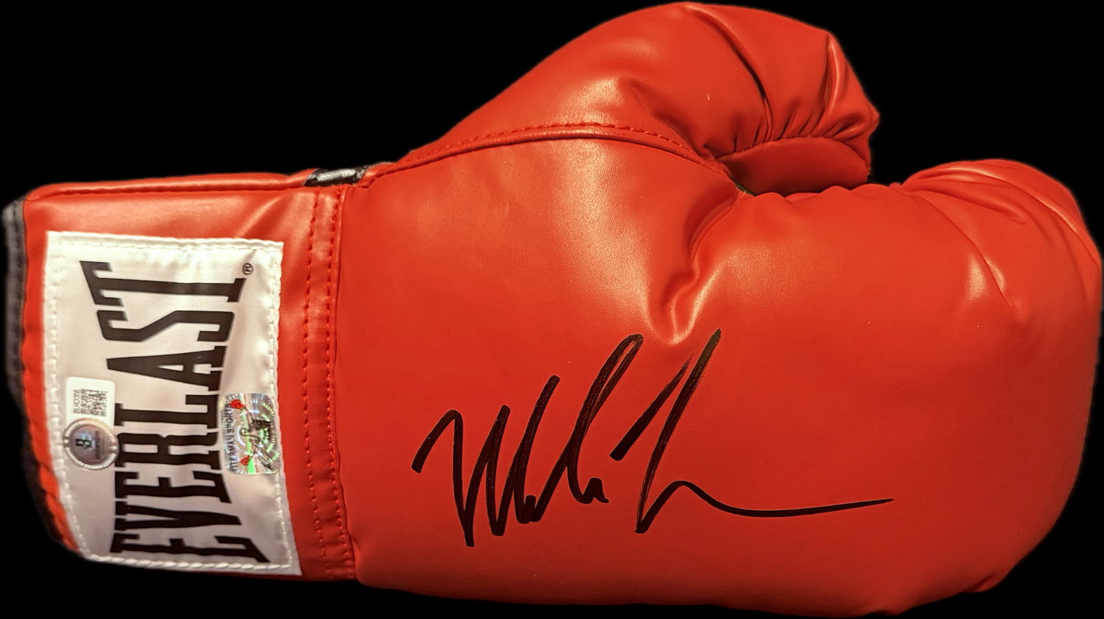 MIKE TYSON SIGNED DUAL AUTHENTICATED (BECKETT AND FITERMAN) EVERLAST BOXING GLOVE (1 of 4)