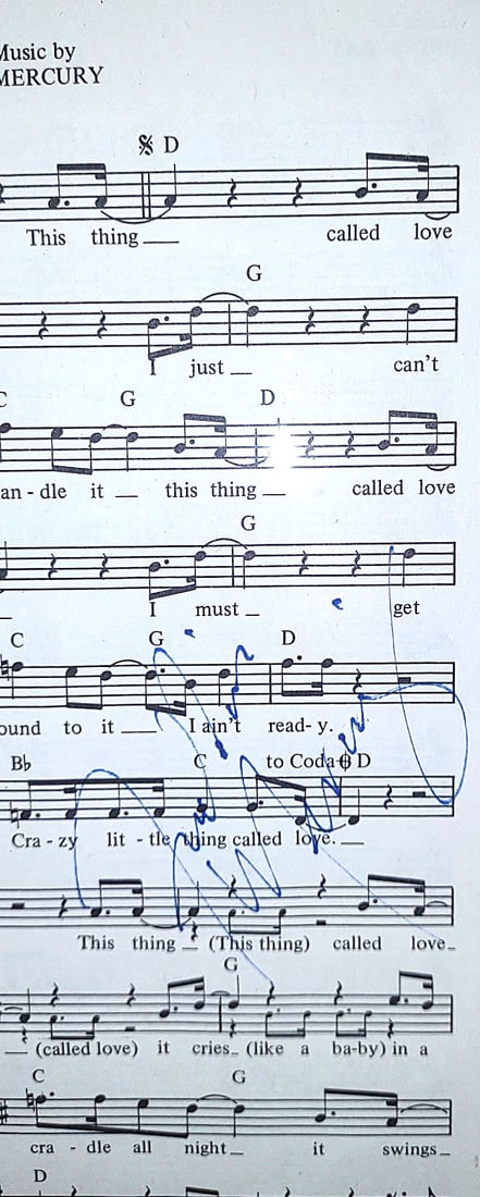 QUEEN -FREDDIE MERCURY SIGNED SHEET MUSIC FORENSICALLY AUTHENTICATED: Freddie Mercury (1946–1991) was the legendary frontman of Queen, a band that redefined rock music with theatrical flair, operatic vocals, and universal anthems.The Voice and the SongwriterVocal Bril