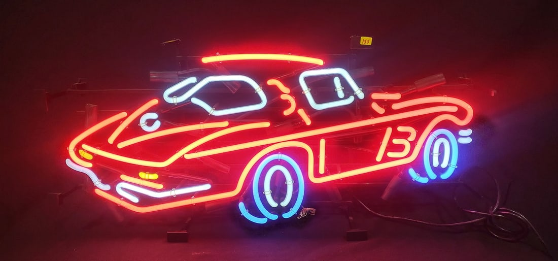 1963 CORVETTE SPLIT WINDOW CORVETTE NEON (1 of 2)