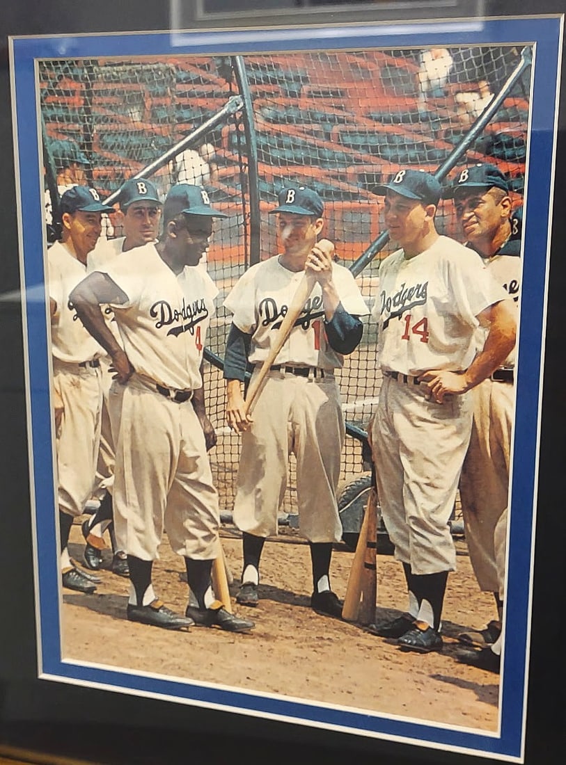 JACKIE ROBINSON JERSEY DISPLAY UNSIGNED PROFESSIONALLY FRAMED - 3
