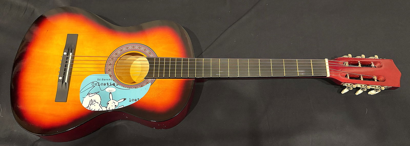 ED SHEERAN GUITAR WITH SIGNED CUSTOM INSERT PICKGUARD AUTHENTICATED (JSA) - 3