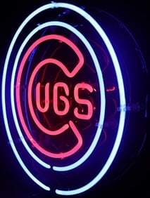 CHICAGO CUBS NEON - 2
