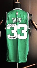 LARRY BIRD SIGNED AUTHENTICATED CELTICS JERSEY - 2