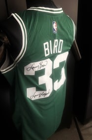 LARRY BIRD SIGNED AUTHENTICATED CELTICS JERSEY - 4