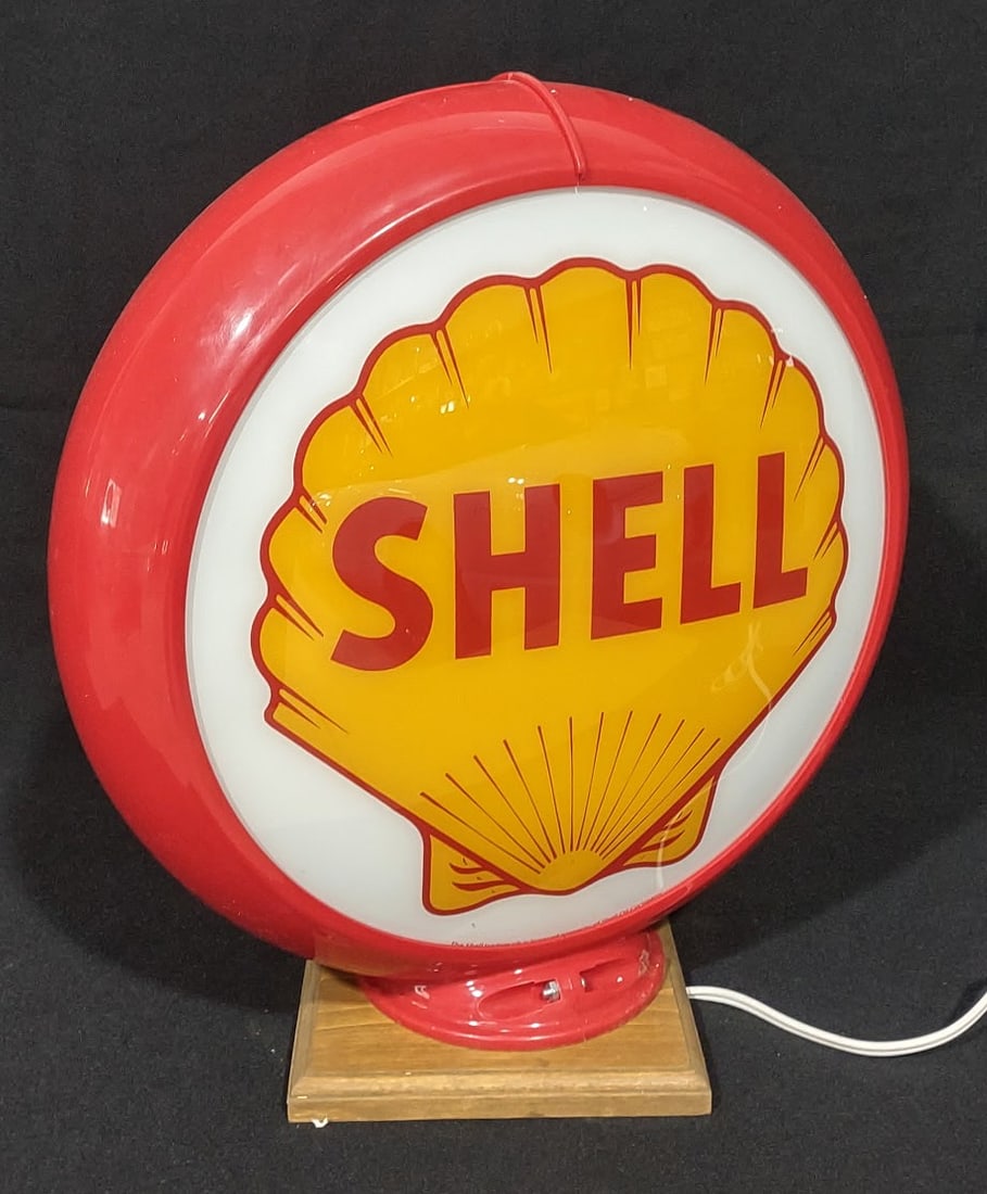 SHELL GLOBE WITH LIGHTED BASE - 2