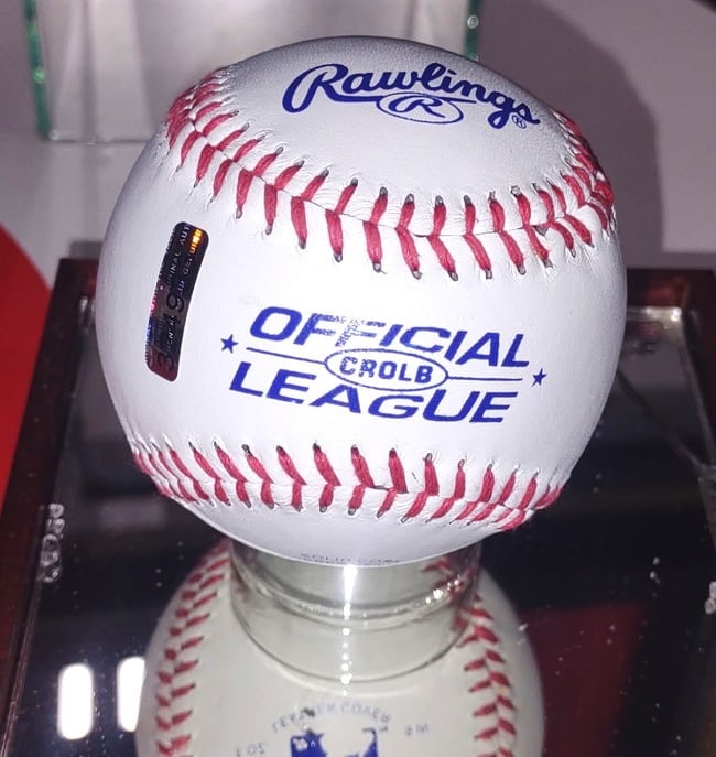 HANK AARON BASEBALL SIGNED GFA AUTHENTICATED - 4