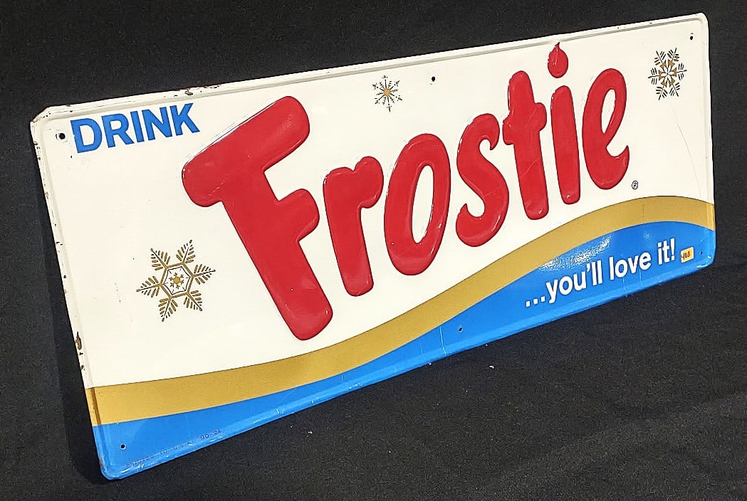 FROSTIE ORIGINAL SINEAGE: ORIGINAL FROSTIE SINAGE VERY RARE 28 X 11