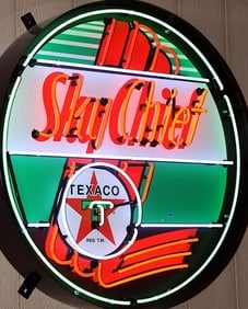TEXACO SKYCHIEF NEON 36" (1 of 4)
