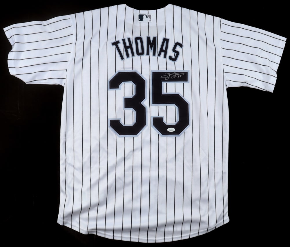 FRANK THOMAS JSA AUTHENTICATED SIGNED WHITE SOX NIKE JERSEY: FRANK THOMAS SIGNED WHITE SOX NIKE JERSEY-JSA AUTHENTICATED