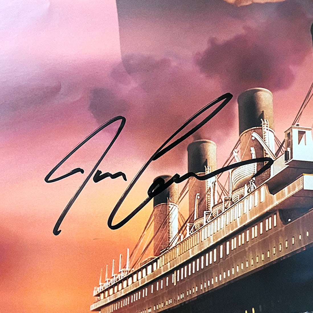 TITANTIC POSTER CAST SIGNED-REAL AUTHENTIC - 5