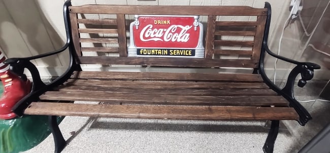 COCA COLA BENCH- EXCELLENT CONDITION - 3