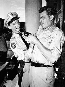BARNEY FIFE ANDY GRIFFITH SHOW UNIFORM PATCH: Don Knott played one of the most memorable characters in TV history as Deputy Barney Fife on the Andy Griffith show. The TV series ran from 1960-1968 and was one of the biggest hits back then and is