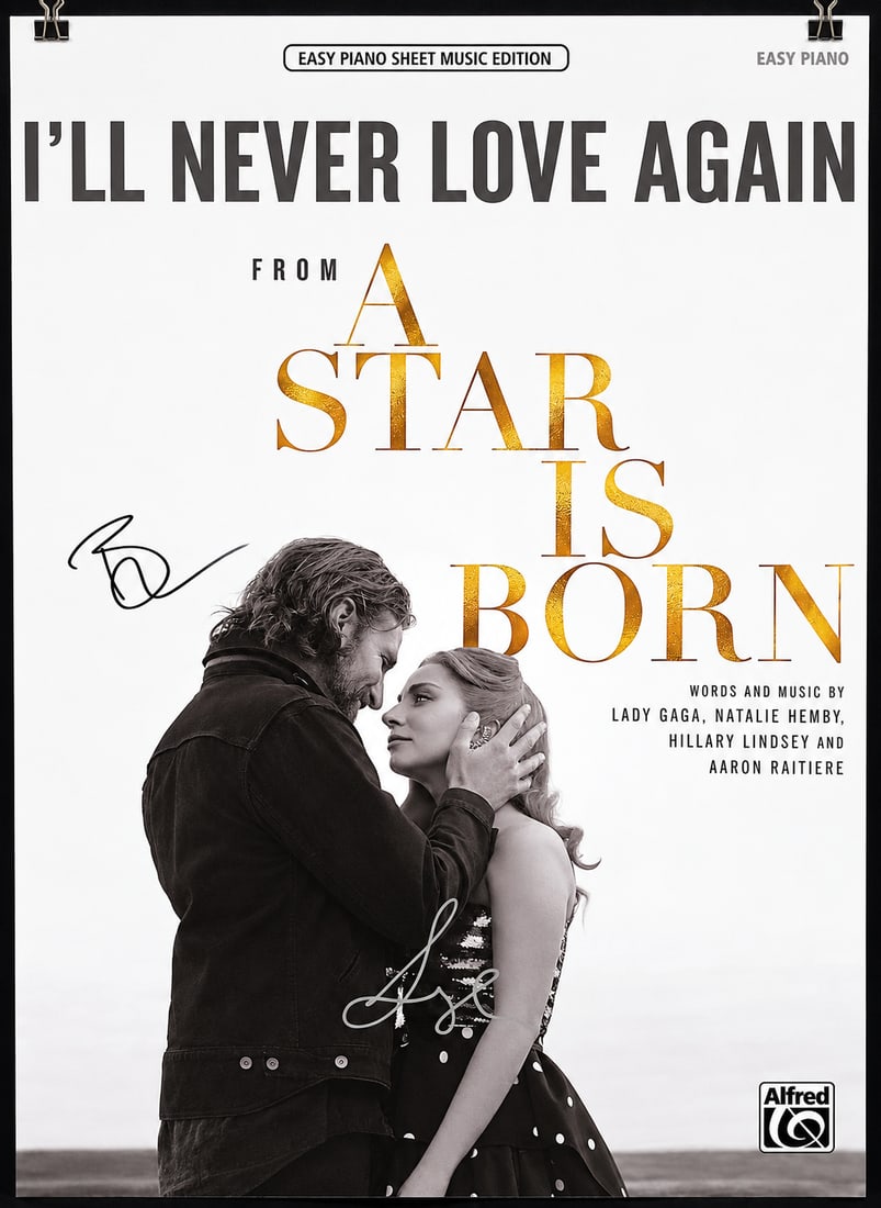 A STAR IS BORN SIGNED POSTER -REAL AUTHENTIC: A STAR IS BORN SIGNED POSTER -REAL AUTHENTIC
