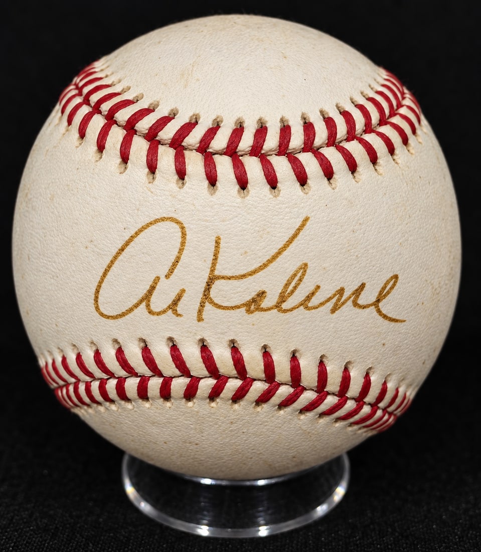 AL KALINE SIGNED CERTIFIED OFFICIAL AMERICAN LEAGUE BASEBALL -JSA: AL KALINE SIGNED CERTIFIED BASEBALL -JSA Al Kaline (1934–2020) was one of the greatest players in Detroit Tigers history and spent his entire 22-season Major League career (1953–1974) with
