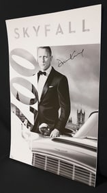 SKYFALL SIGNED POSTER BY DANIEL CRAIG-REAL AUTHENTIC - 2