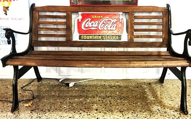 COCA COLA BENCH- EXCELLENT CONDITION - 3