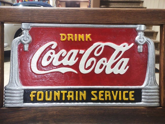 COCA COLA BENCH- EXCELLENT CONDITION - 4