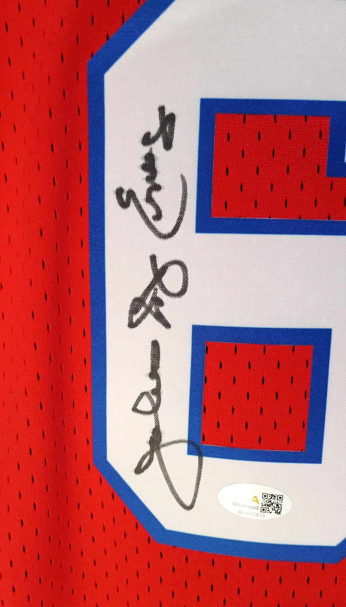 DR J JULIUS ERVING SIGNED JERSEY-PSA - 2
