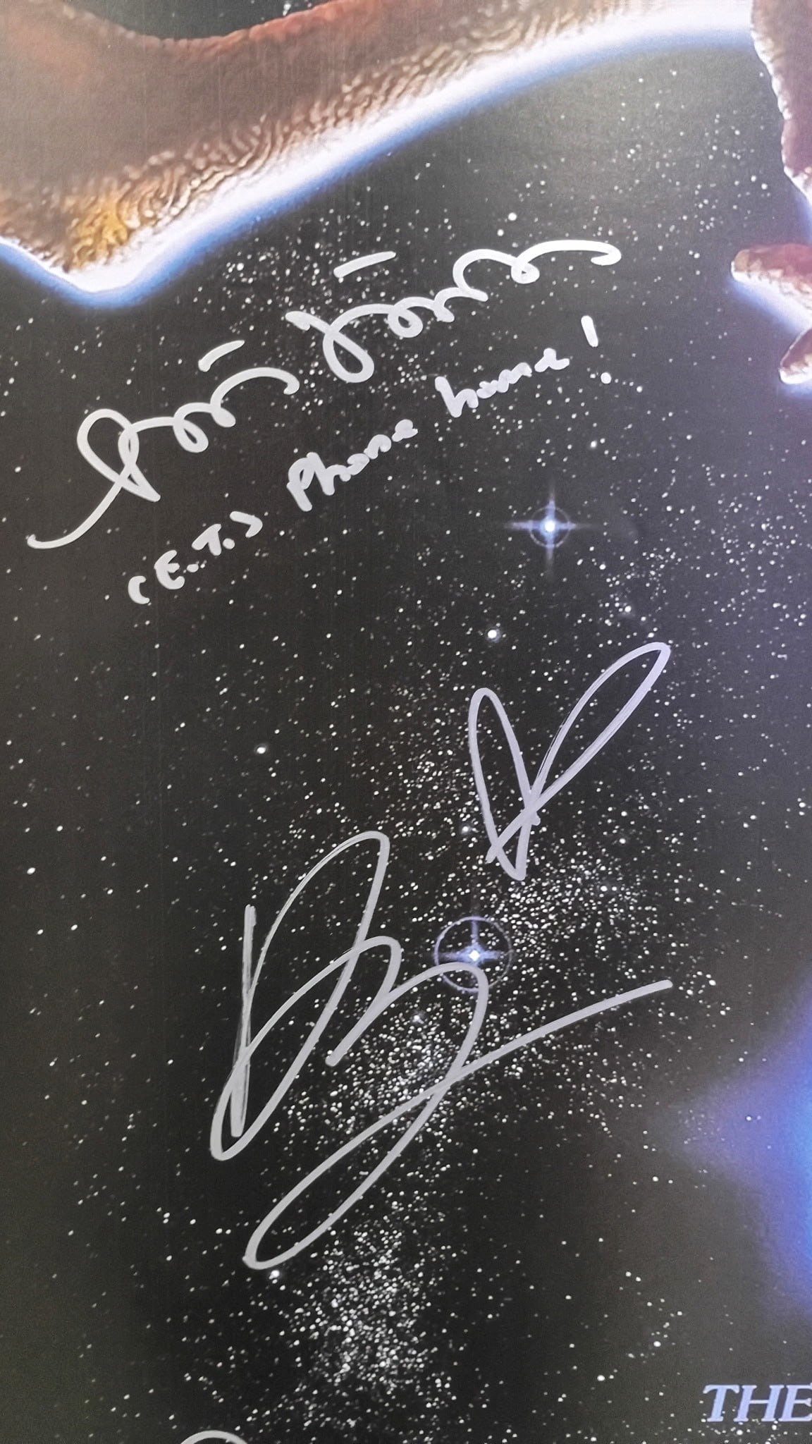 ET CAST SIGNED POSTER-REAL AUTHENTIC - 5