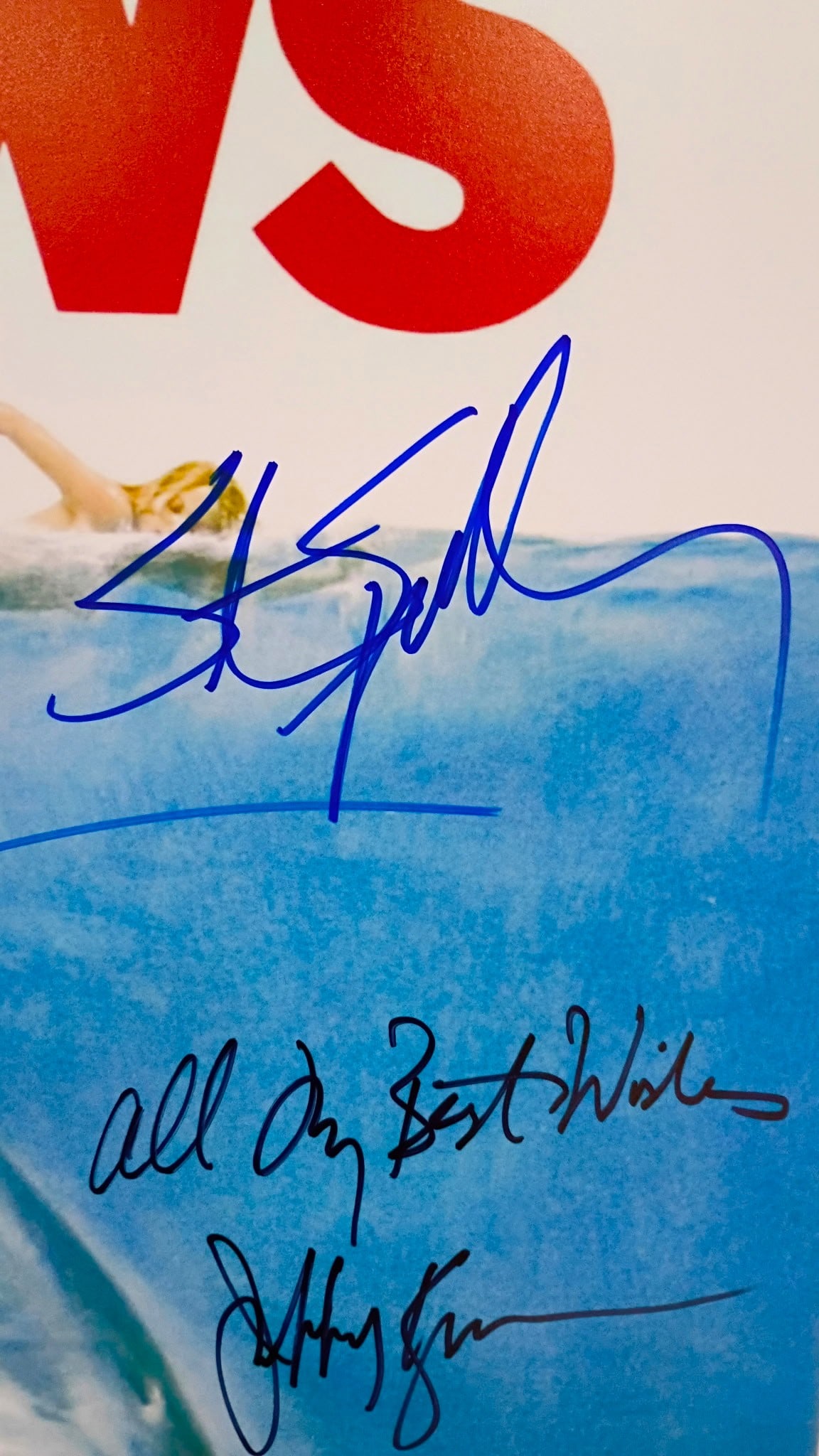 JAWS CAST SIGNED POSTER-AUTHENTICATED BY REAL AUTHENTIC - 2