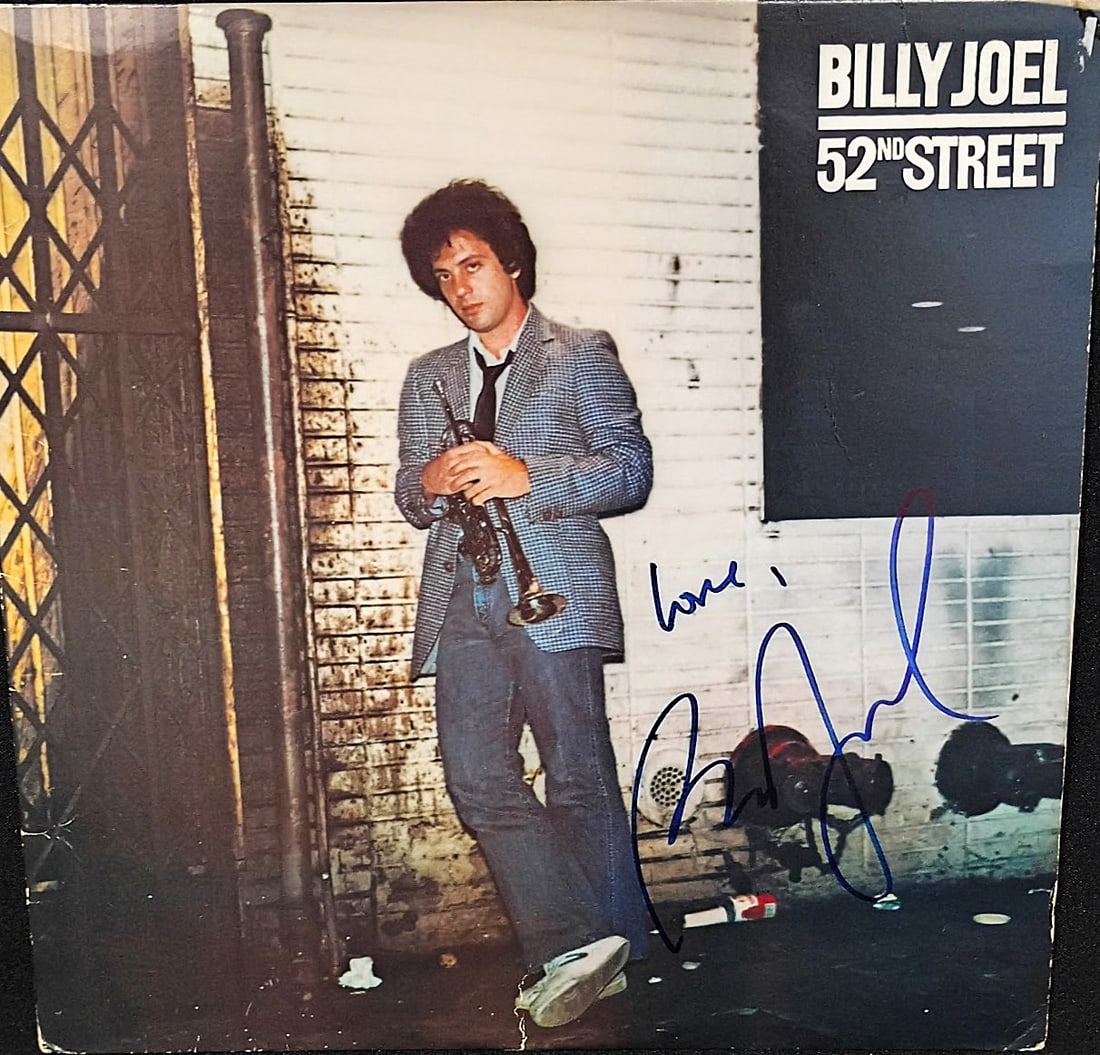 BILLY JOEL SIGNED LP "52nd STREET" ALBUM -AUTHENTICATED BY REAL AUTHENTIC (1 of 8)
