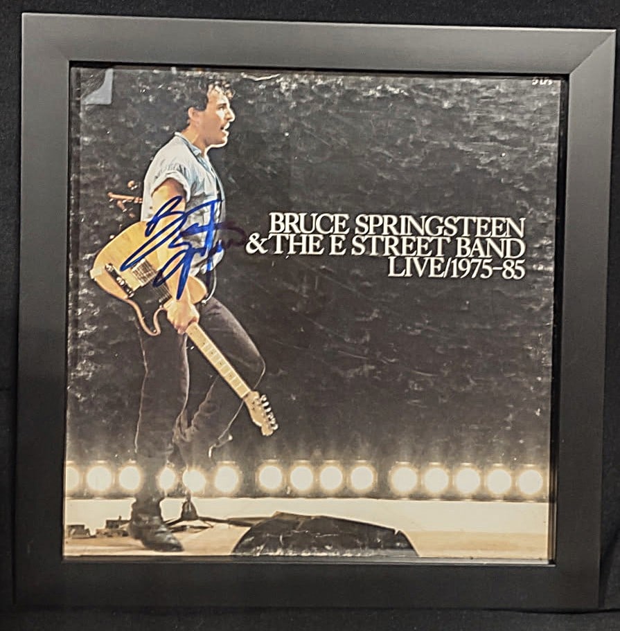BRUCE SPRINGSTEEN SIGNED "LIVE 1975-1985 ALBUM, PROFESSIONALLY FRAMED-AUTHENTICATED (1 of 3)